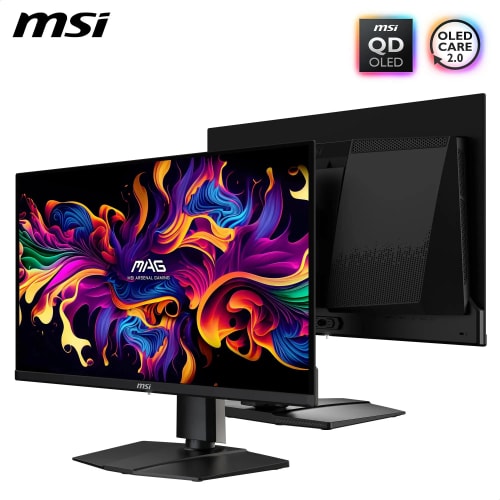 MSI MAG 271QP QD-OLED X28 écran Gaming 27" WQHD - Dalle Quantum Dot OLED 2560 x 1440, 280Hz / 0,03ms, DisplayHDR True Black 400, HDMI 2.1, DP 1.4a, USB-C (PD 15W), Hauteur et Inclinaison réglables,
