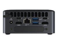 INTEL NEXT UNIT OF COMPUTING KIT 11 PRO KIT - NUC11TNHI5 - MINI PC - CORE I5 1135G7 2.4 GHZ - 0 GO - AUCUN DISQUE DUR