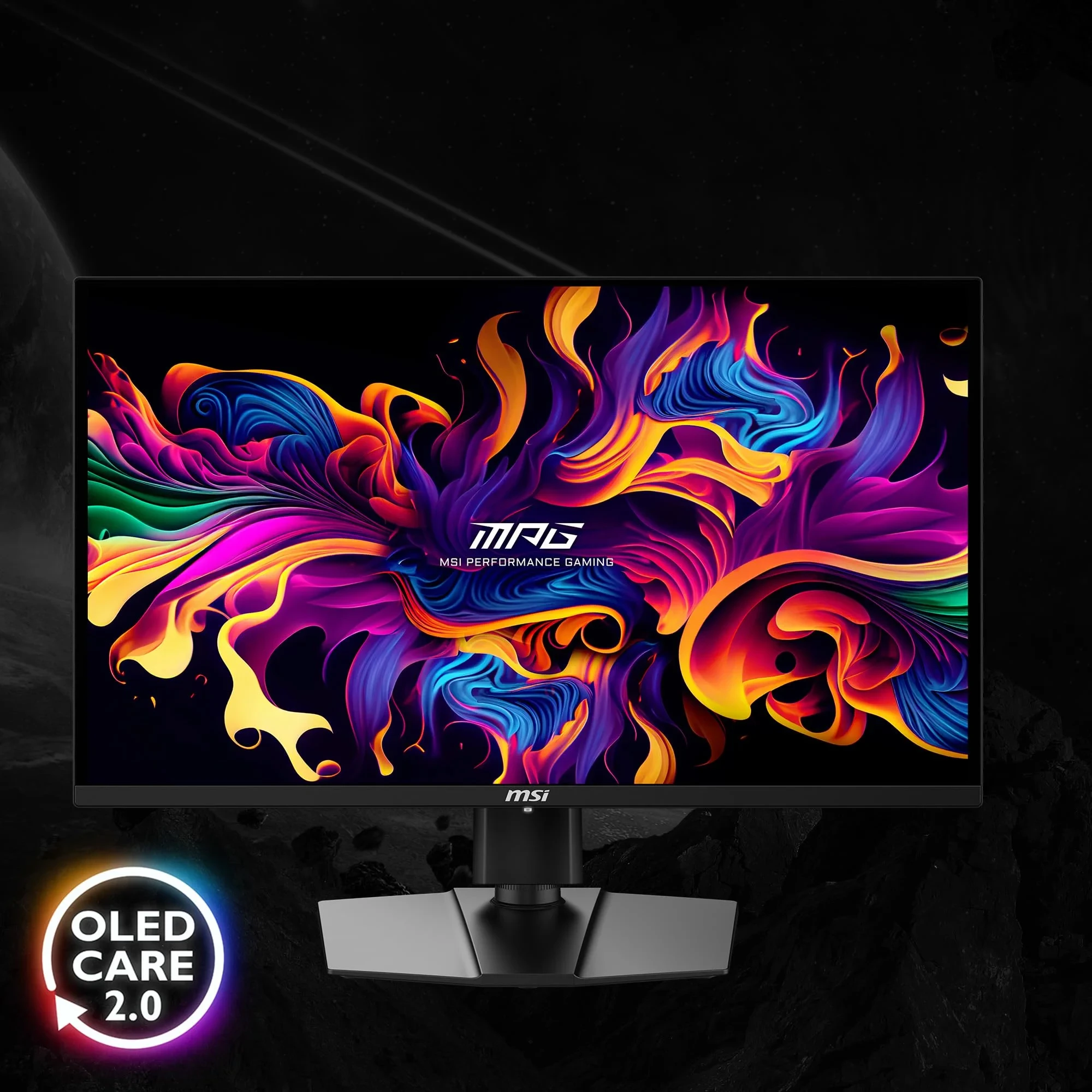 MSI MPG 271QRX QD-OLED, Moniteur de Jeu 27" QHD (2560 x 1440), Temps de Réponse 0,03 ms, 360 Hz, True Black HDR 400, HDMI, DP, USB-C, Inclinaison, Hauteur Réglable
