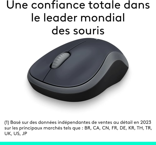 Logitech M185 BLACK Souris sans fil