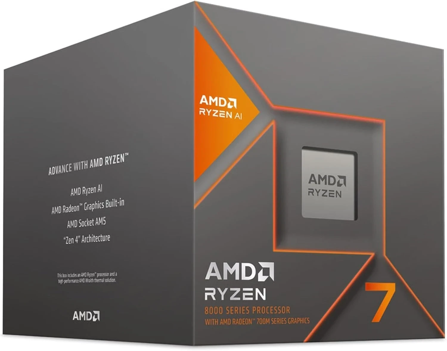 AMD Ryzen 7 8700G Wraith Stealth (4.2 GHz / 5.10 GHz) - BOITE - AMD Radeon™ 780M (GPU intégré)