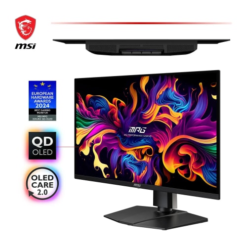 MSI MPG 321URX QD-OLED 4K UHD 31,5" Quantum Dot 3840 x 2160, 240 Hz/0,03 ms, DisplayHDR 400, KVM, RGB - DP 1.4a, HDMI 2.1, USB Type-C