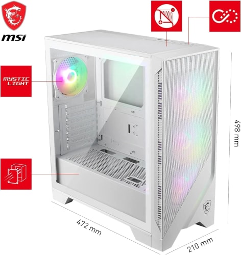 MSI MAG Forge 320R Airflow Blanc