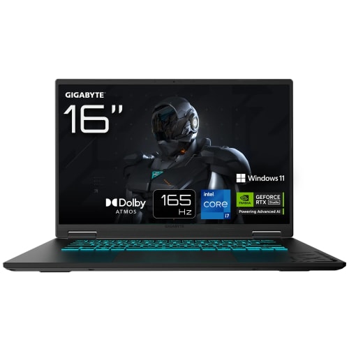 GIGABYTE Gaming A16 Ordinateur Portable – 16", 165Hz WUXGA, Intel Core i7-13620H, RTX 5050, 16Go DDR5 5200MHz, SSD Gen4 1To, Windows 11 Home