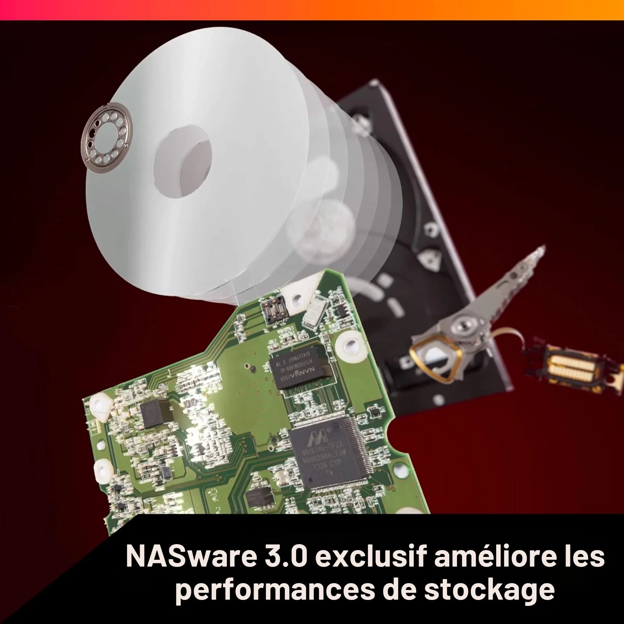 WD Red Plus Disque Dur Interne NAS 3,5" 4 to – Classe 5400 TR/Min, SATA 6 Go/s, CMR, 256 Mo de Cache