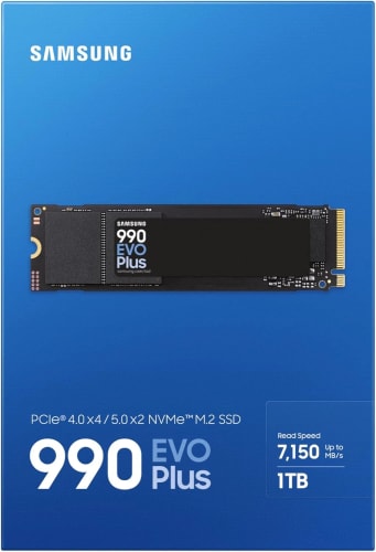 Samsung SSD Interne 990 EVO Plus  1 To, NVMe 2.0 PCIe 4.0 x 4 / 5.0x2, (copie)