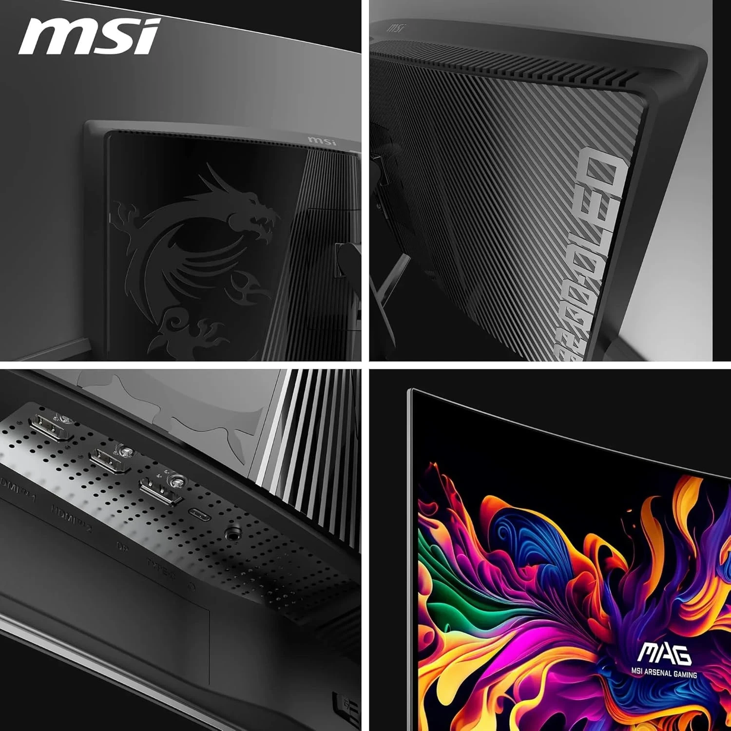MSI MAG 321CUP QD-OLED Ecran Gaming incurvé 32'' 4K UHD - 1700R, Dalle Quantum Dot OLED 3840 x 1080, 165 Hz / 0.03 ms,