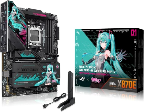 ASUS ROG Strix X870E-H Gaming WIFI7 Hatsune Miku Edition Carte mère AMD X870E ATX,