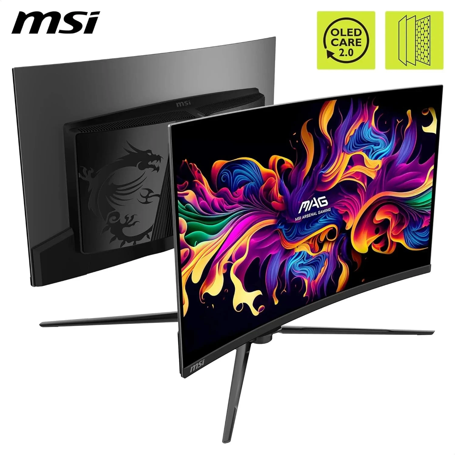MSI MAG 321CUP QD-OLED Ecran Gaming incurvé 32'' 4K UHD - 1700R, Dalle Quantum Dot OLED 3840 x 1080, 165 Hz / 0.03 ms,