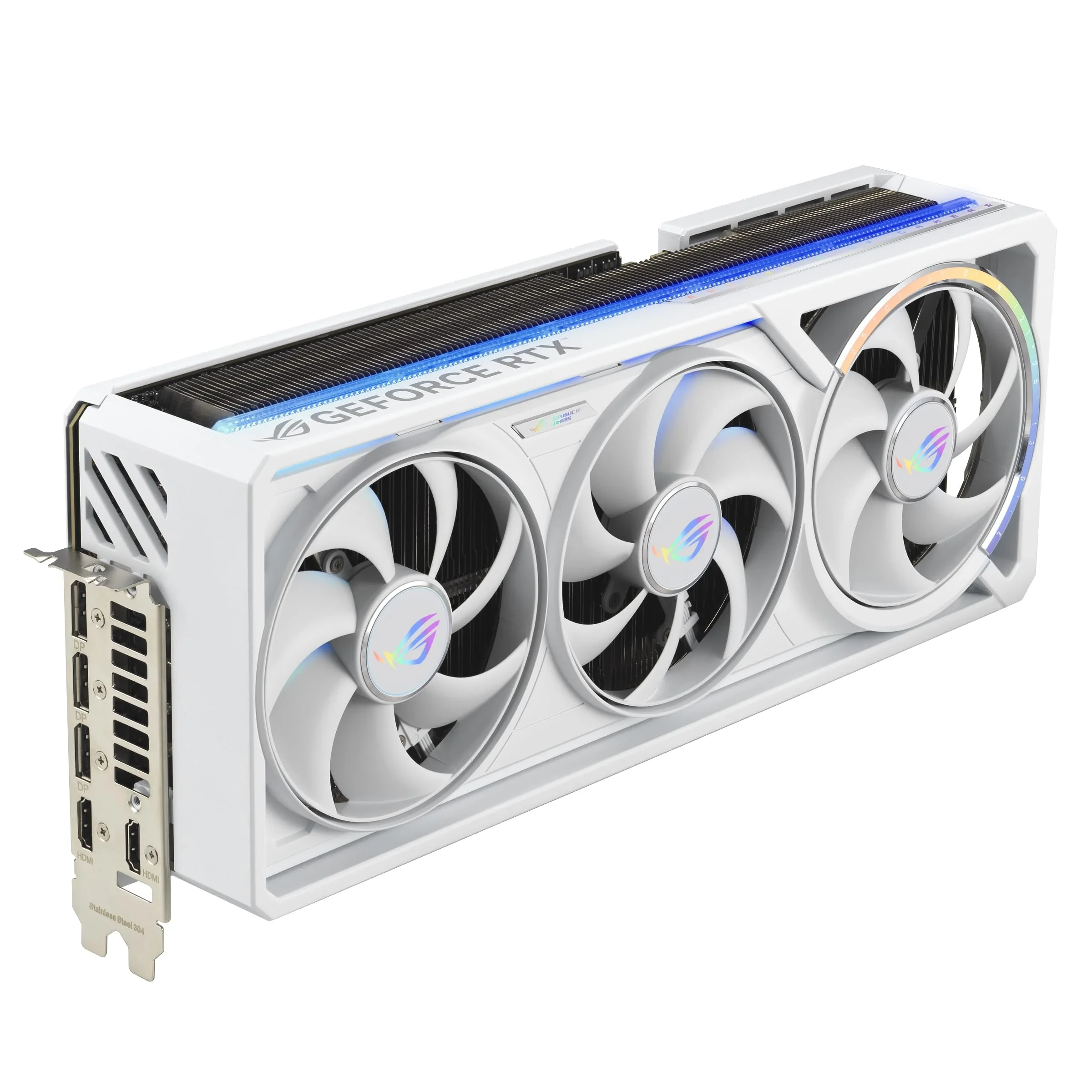 ASUS ROG Astral GeForce RTX 5090 Carte Graphique à Quatre Ventilateurs GDDR7 White OC Edition Gaming (NVIDIA DLSS 4, 3,8 emplacements, PCIe 5.0, 3 x DP 2.1b, 2 x HDMI 2.1b, Blanc, ROG-ASTRAL-RTX5090
