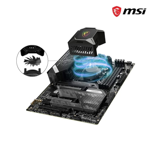 MSI MPG CORELIQUID K240 Kit Watercooling CPU, Pompe LCD avec 2x 120mm ARGB TORX FAN 4.0