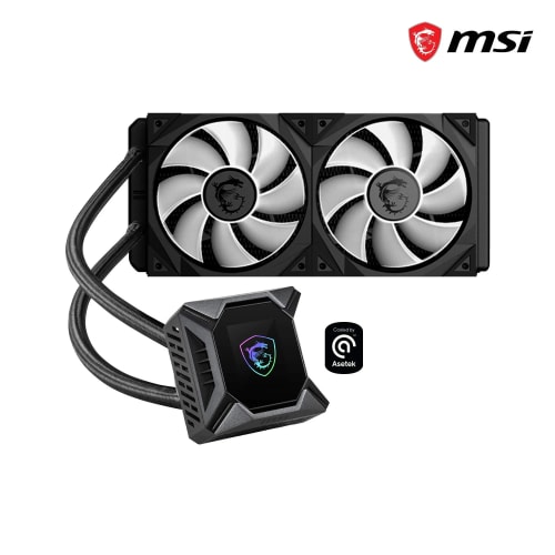 MSI MPG CORELIQUID K240 Kit Watercooling CPU, Pompe LCD avec 2x 120mm ARGB TORX FAN 4.0