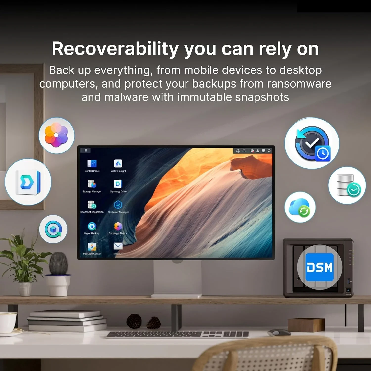 DiskStation DS925+ – NAS à 4 baies avec 2,5 GbE, extensible jusqu'à 9 baies, cache SSD M.2 NVMe
