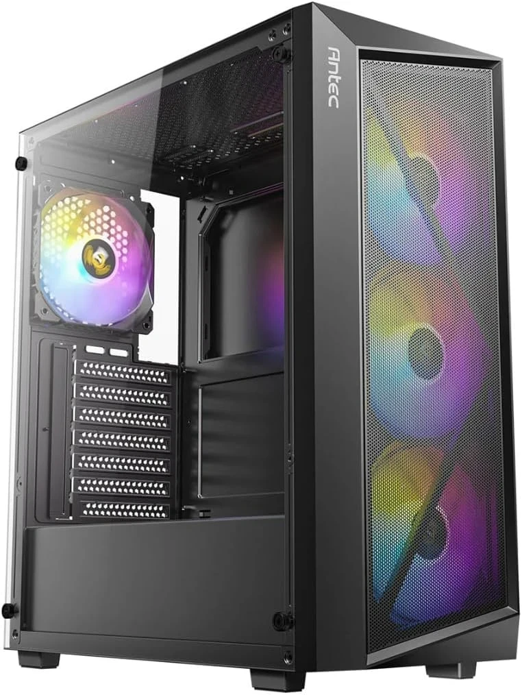 Antec AX67 ARGB Boitier Moyen Tour ATX COTE TRANSPARENT 