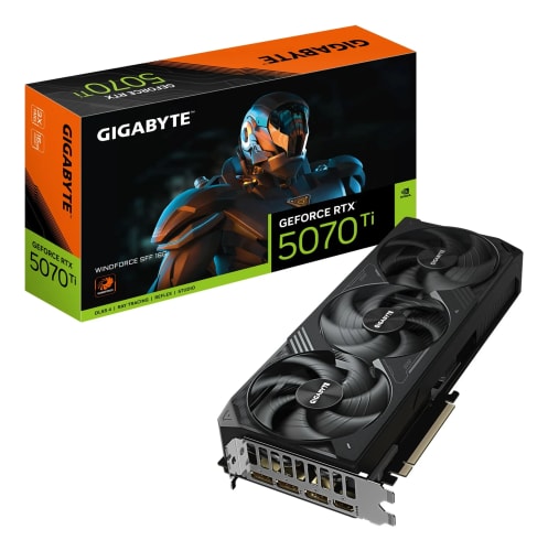 GIGABYTE GeForce RTX 5070 Ti WINDFORCE SFF 16G Carte Graphique - 16GB GDDR7, 256bit