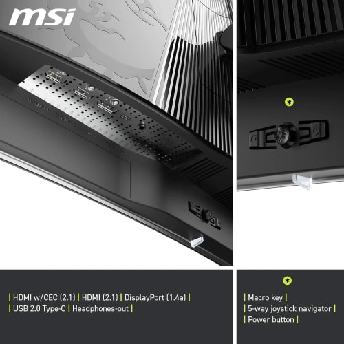 MSI MAG 321CUP QD-OLED Ecran Gaming incurvé 32'' 4K UHD - 1700R, Dalle Quantum Dot OLED 3840 x 1080, 165 Hz / 0.03 ms,