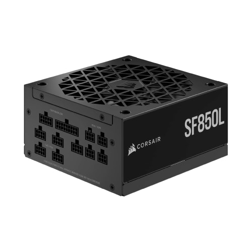 Corsair SF850L Alimentation SFX Modulaire et Silencieuse - ATX 3.1 et PCIe 5.1 - 80 PLUS Gold - Mode Zéro RPM - Noir