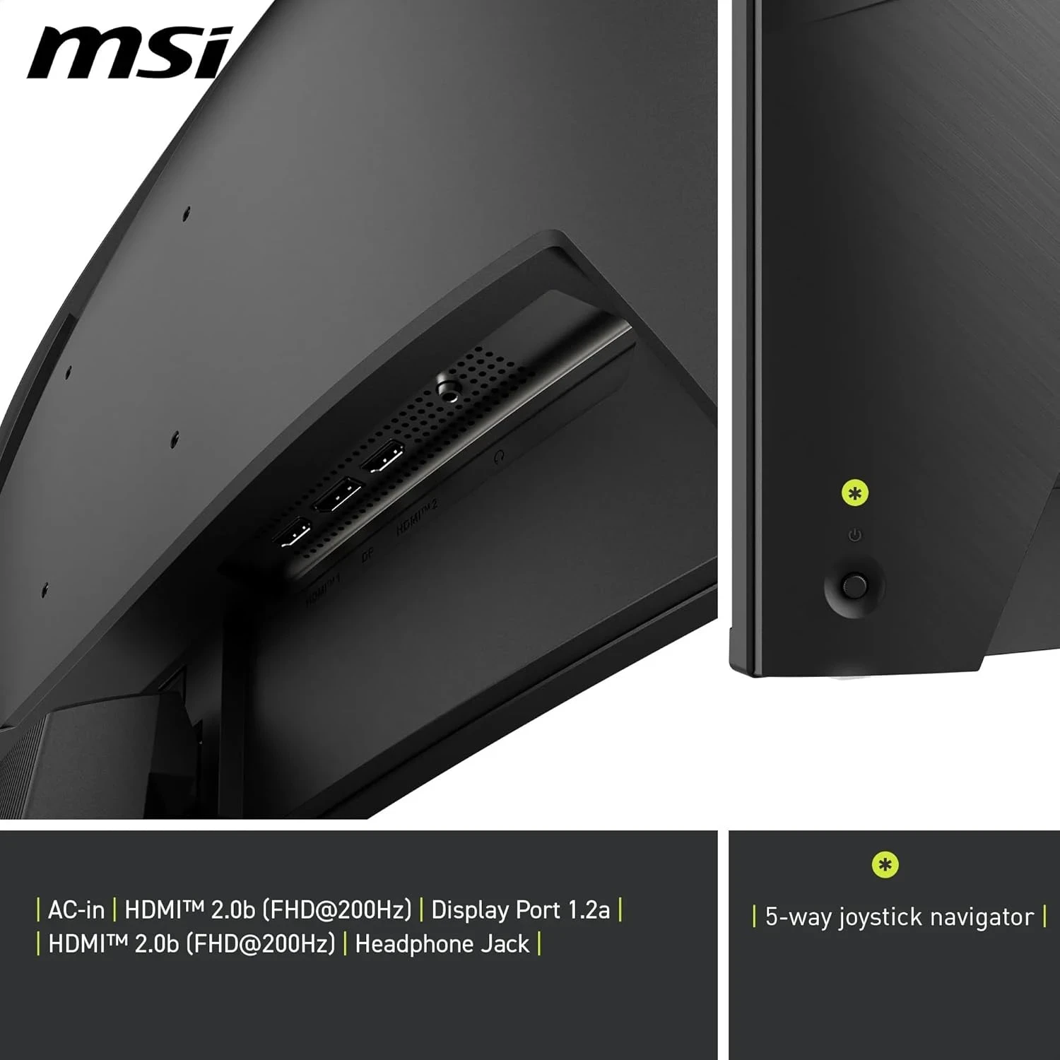 MSI MAG 276CF E20 Gaming (27") 1920 x 1080 pixels Full HD LCD 