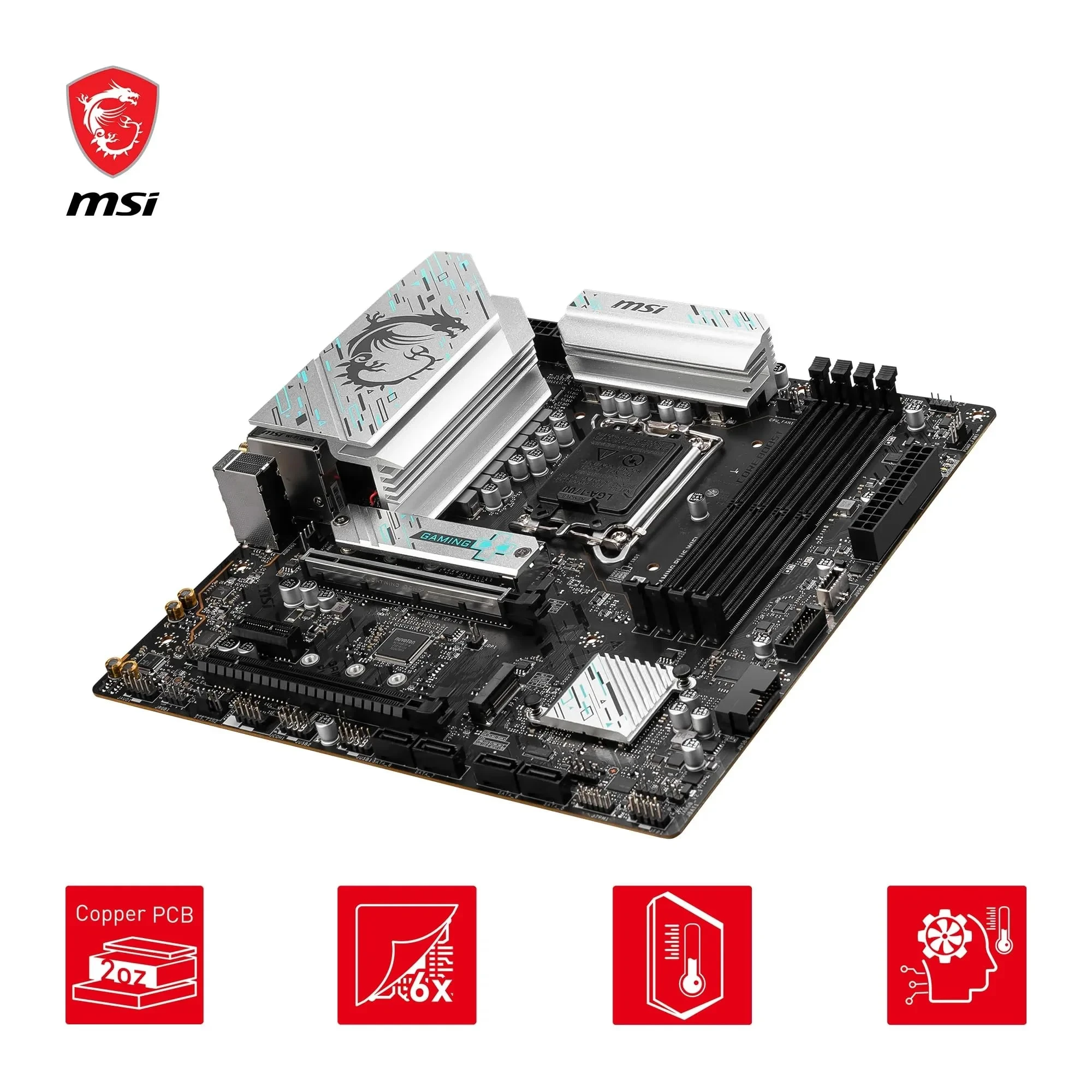 MSI B760M Gaming Plus WiFi Carte Mère, mATX 