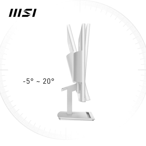 MSI Pro MP2412W Écran Bureautique 23.8" Full HD 1920x1080, 100Hz, Haut-Parleurs Intégrés, Inclinaison Réglable - HDMI 1.4b, DP 1.2a