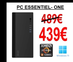 PC ESSENTIEL - Ryzen 3 3200G - 16Go DDR4