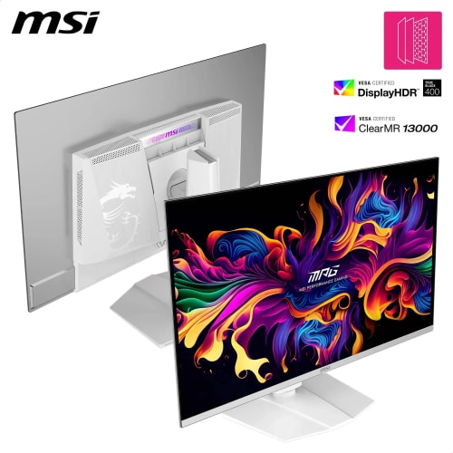 MSI MPG 321URXW QD-OLED écran Gaming 31.5 Pouces 4K UHD - Dalle Quantum Dot OLED 3840 x 2160, 240Hz - 0.03ms, DisplayHDR 400, KVM, RGB - DP 1.4a, HDMI 2.1, USB Type-C