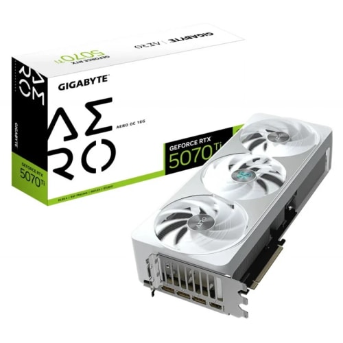 GIGABYTE GeForce RTX™ 5070 Ti AERO OC 16G Blanc
