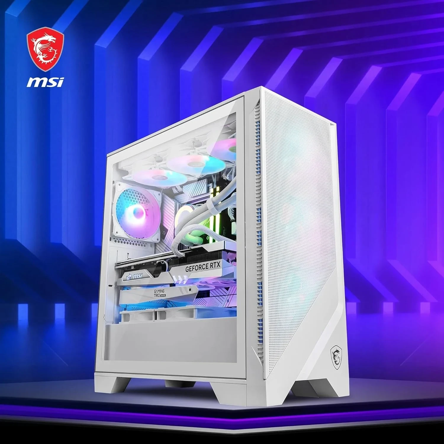 MSI MAG Forge 320R Airflow Blanc