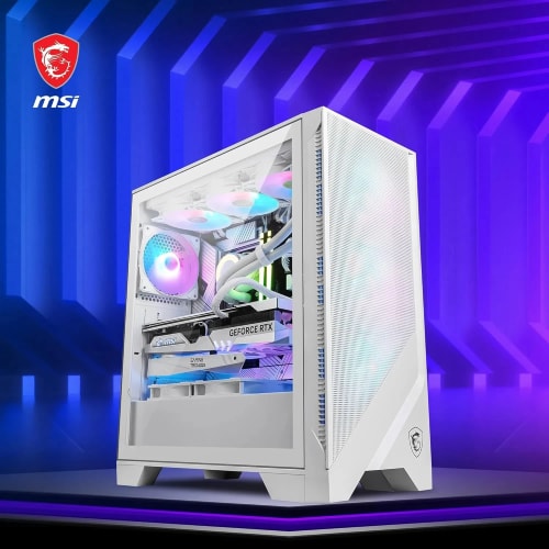 MSI MAG Forge 320R Airflow Blanc
