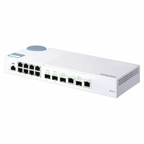 QNAP QSW-M408-2C, 8 Port 1Gbps, 2 Port 10G SFP+, Web Management Switch
