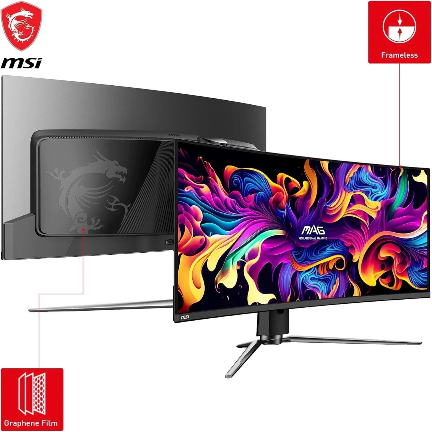 MSI MAG 341CQP QD-OLED  Ecran OLED 34" 