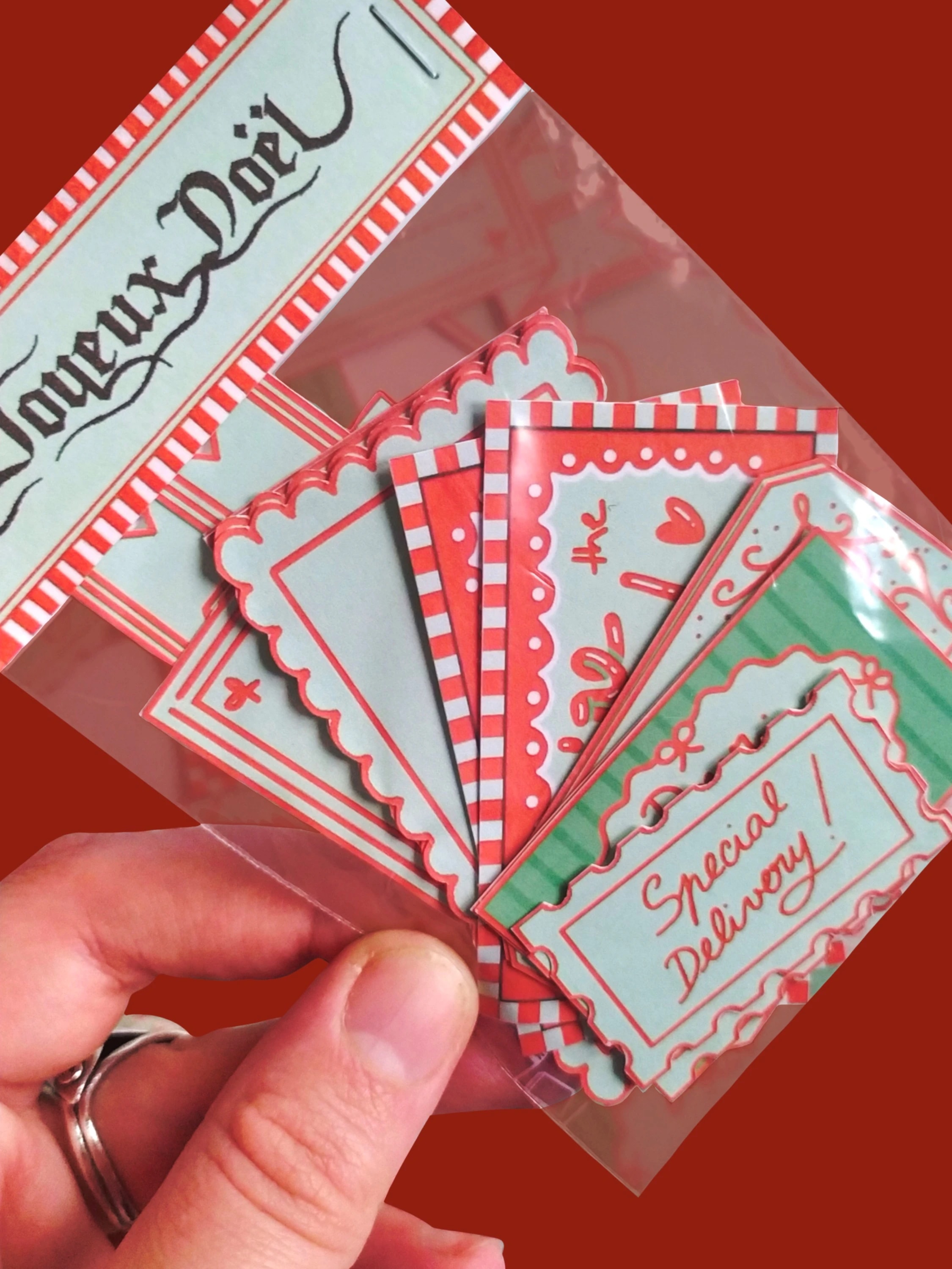 🎄 Étiquettes autocollantes de Noël 🎄