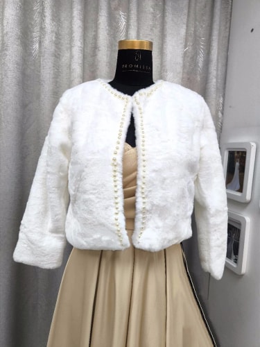 châle fourrure MANTEAU