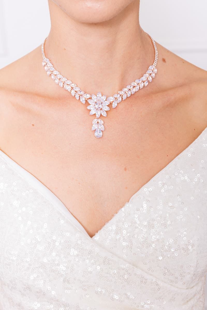 PARURE BIJOUX COLLIER MARIAGE 49-005