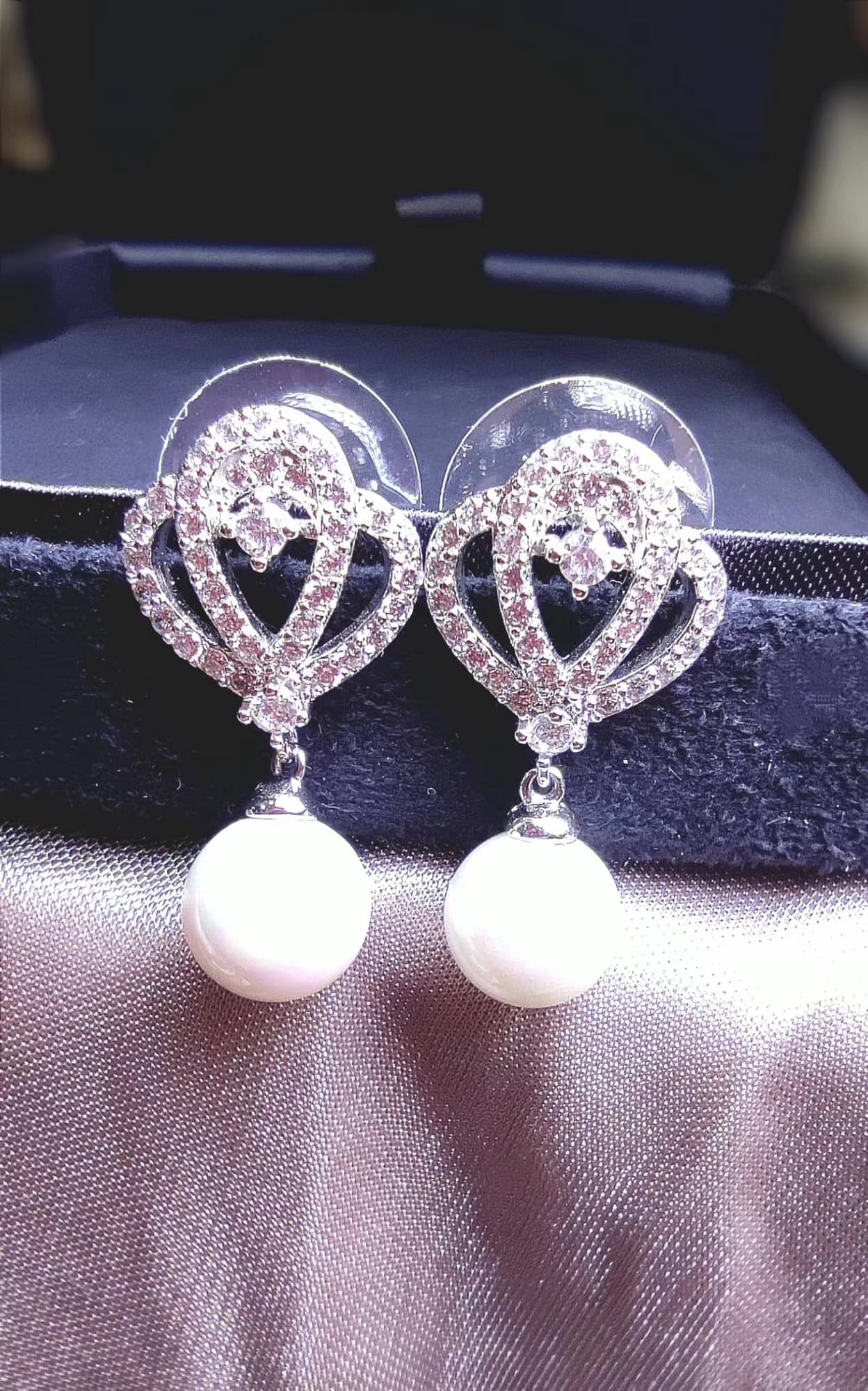 Boucles d'oreilles perle 25-2