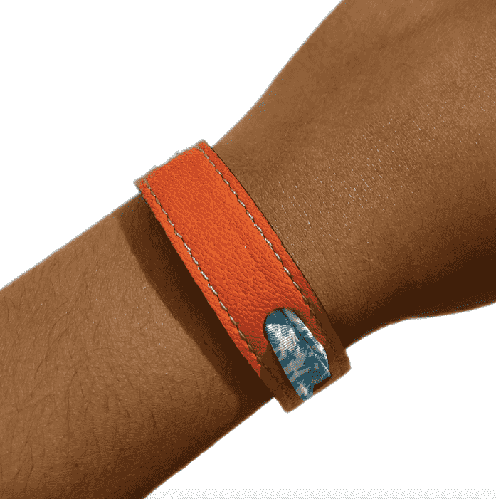 Bracelet "urgence de joie" Bleu/Orange par Stella Polar