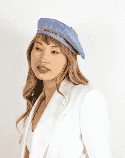 Béret en denim par Marais béret