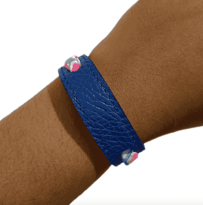 Bracelet "urgence de joie" Rose/ Bleu par Stella Polar
