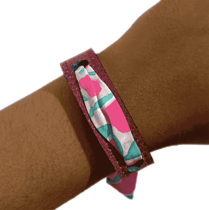 Bracelet "urgence de joie" Rose/ Bleu par Stella Polar