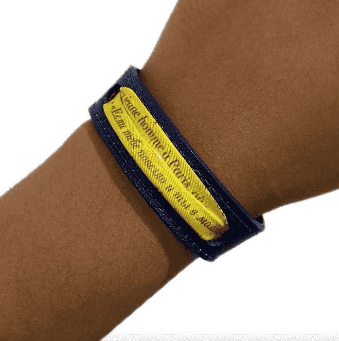 Bracelet "urgence de joie" Bleu/Orange par Stella Polar