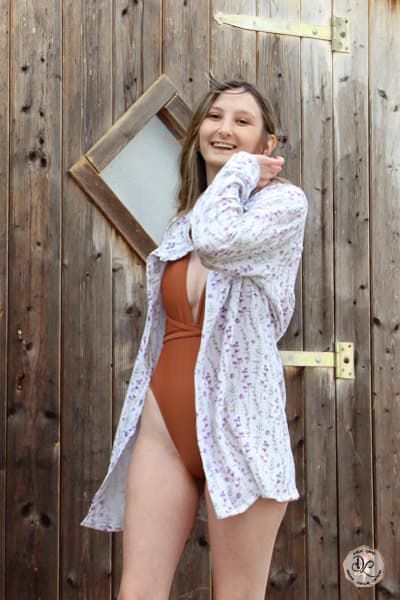 Sur-chemise Lavande Par Axelle Laure