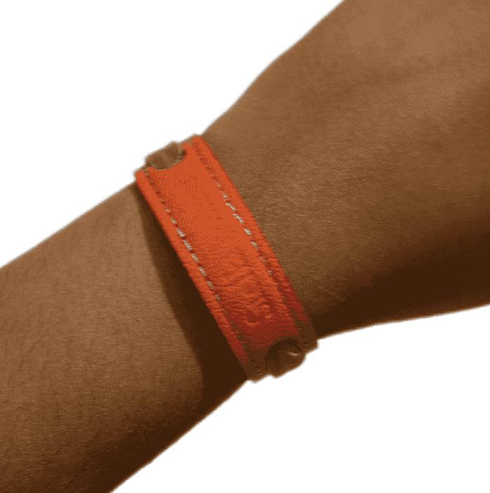 Bracelet "urgence de joie" Rouge/Orange par Stella Polar