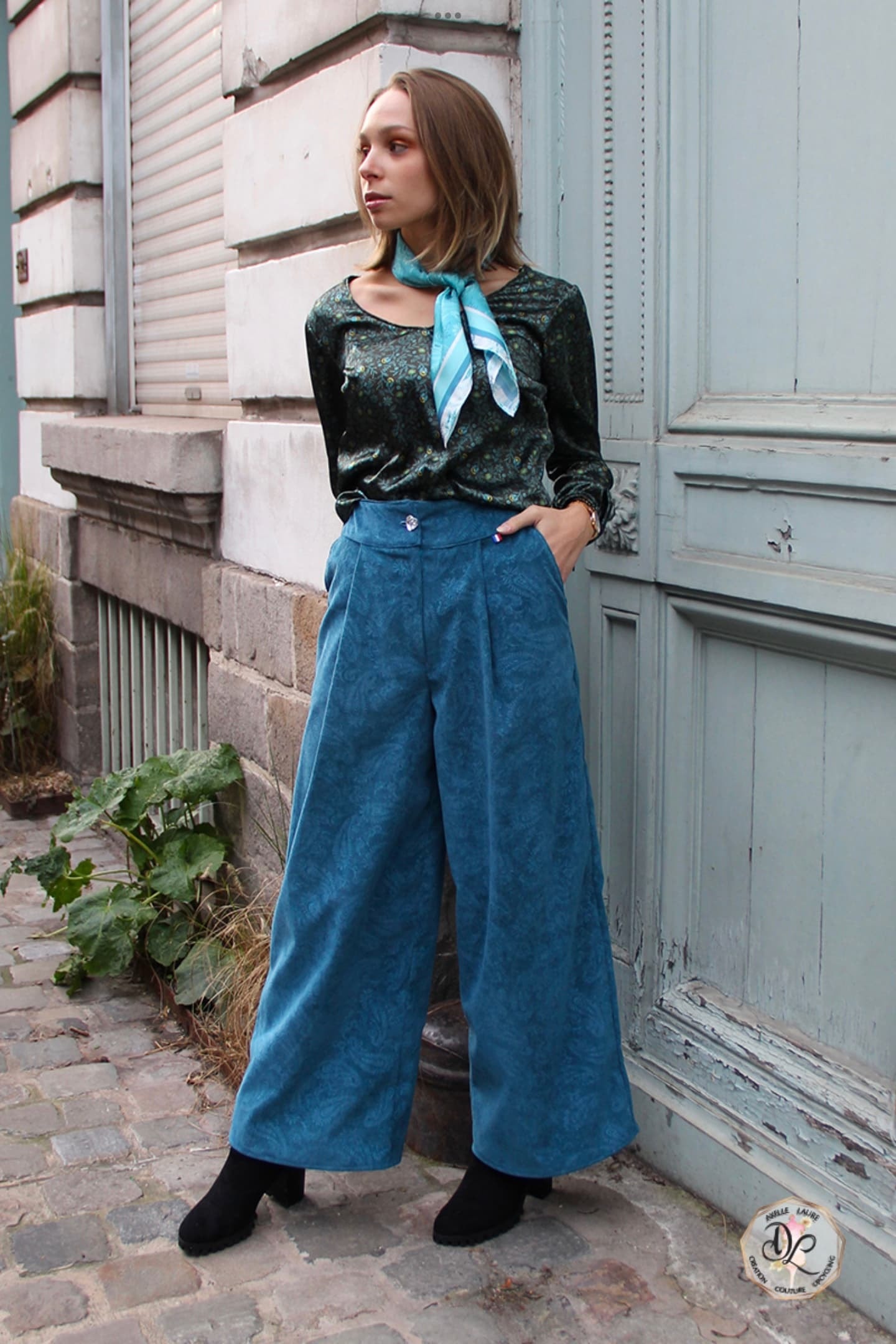 Pantalon Grand Bleu par Axelle Laure