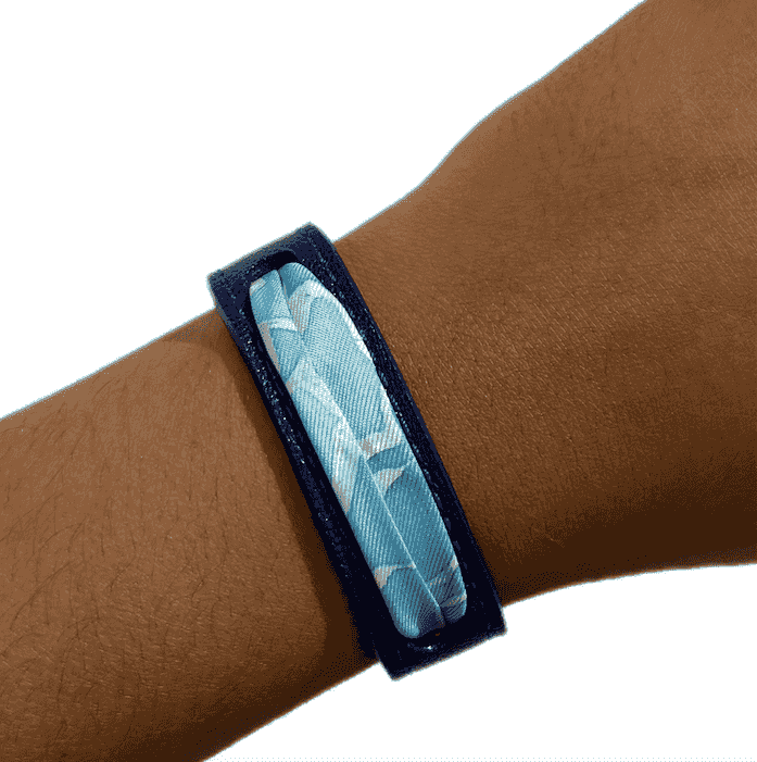 Bracelet "urgence de joie" Bleu/Orange par Stella Polar