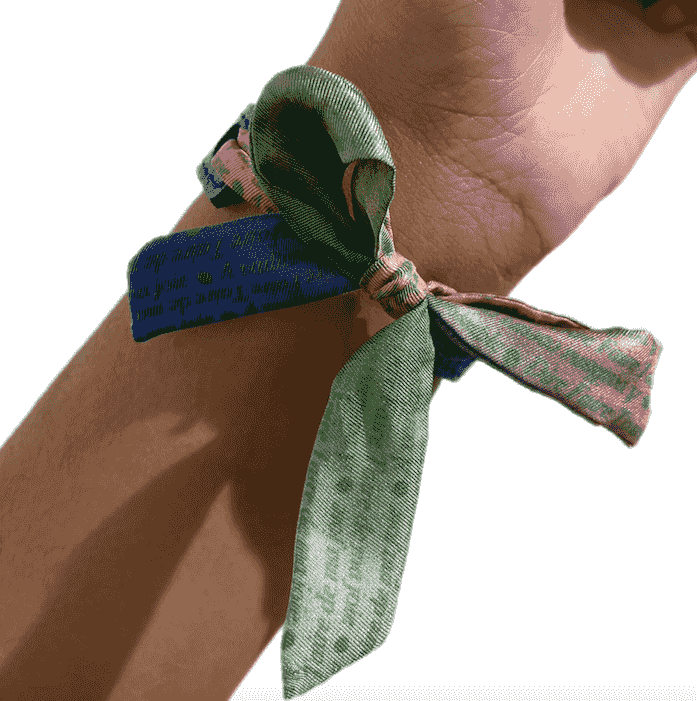 Bracelet "urgence de joie" Bleu/Rose par Stella Polar