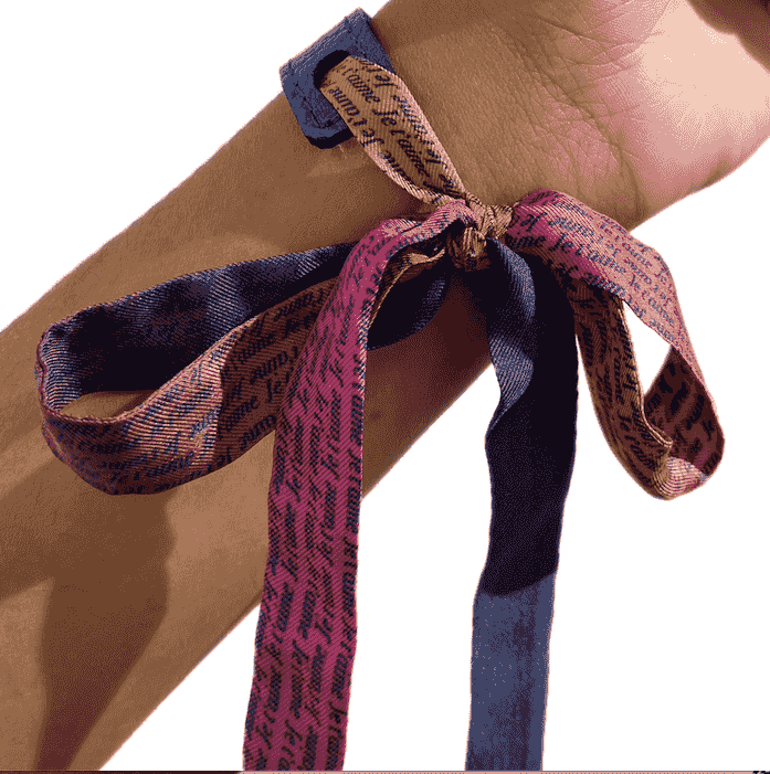 Bracelet "urgence de joie" Bleu/Rose par Stella Polar