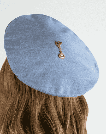 Béret en denim par Marais béret