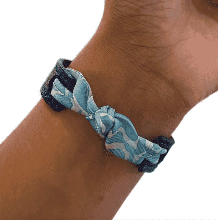 Bracelet "urgence de joie" Bleu/Orange par Stella Polar