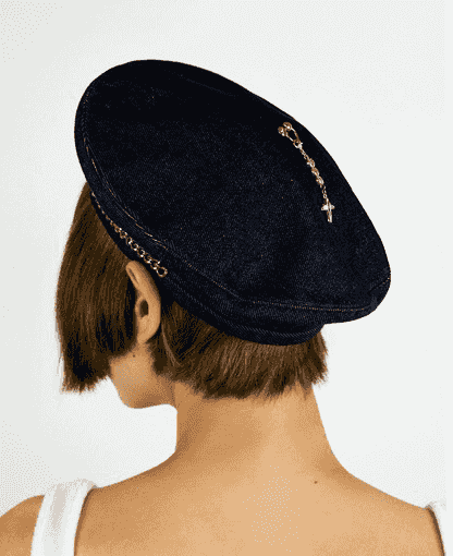 Béret en denim par Marais béret