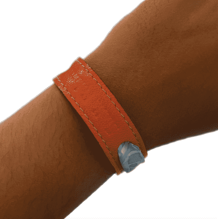 Bracelet "urgence de joie" Bleu/Orange par Stella Polar